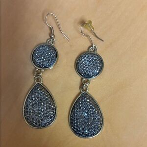 Elegant gold.   Drop Earrings length 2.5”